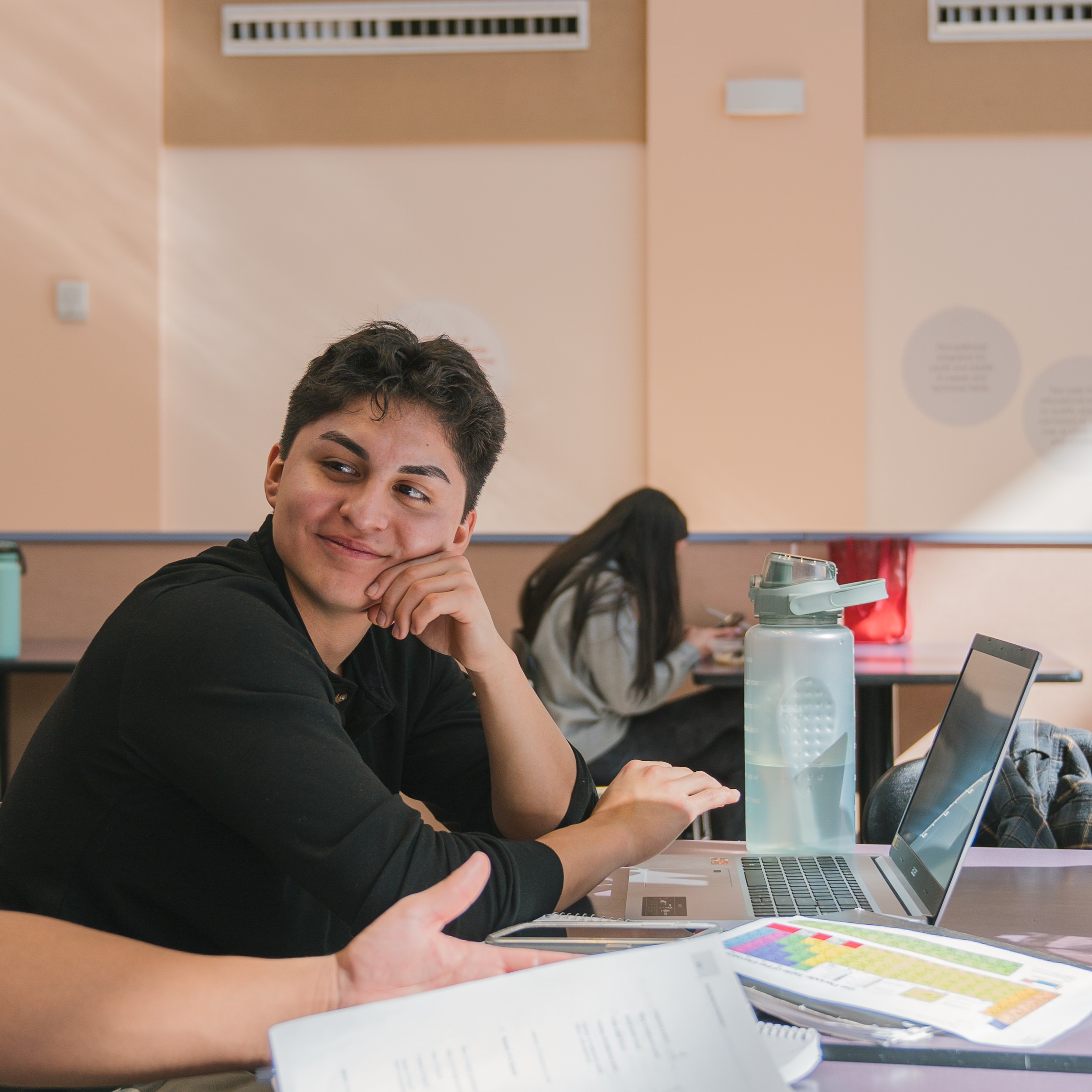 ppsc student smiling in class