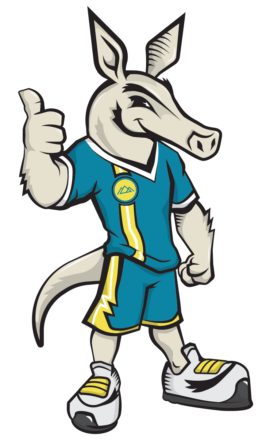 Arnie the Aardvark thumbs up