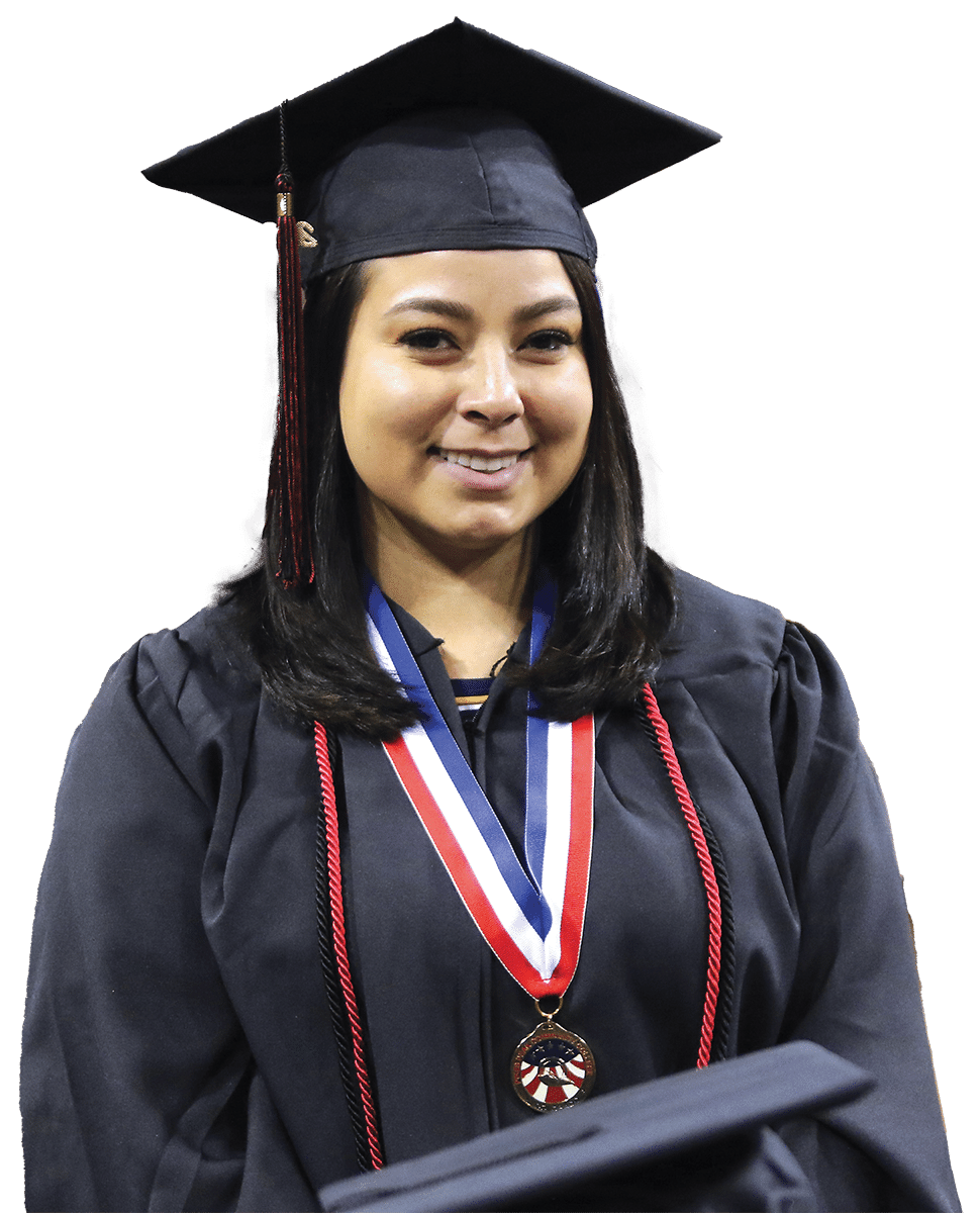 PPSC Graduate in Cap and Gown