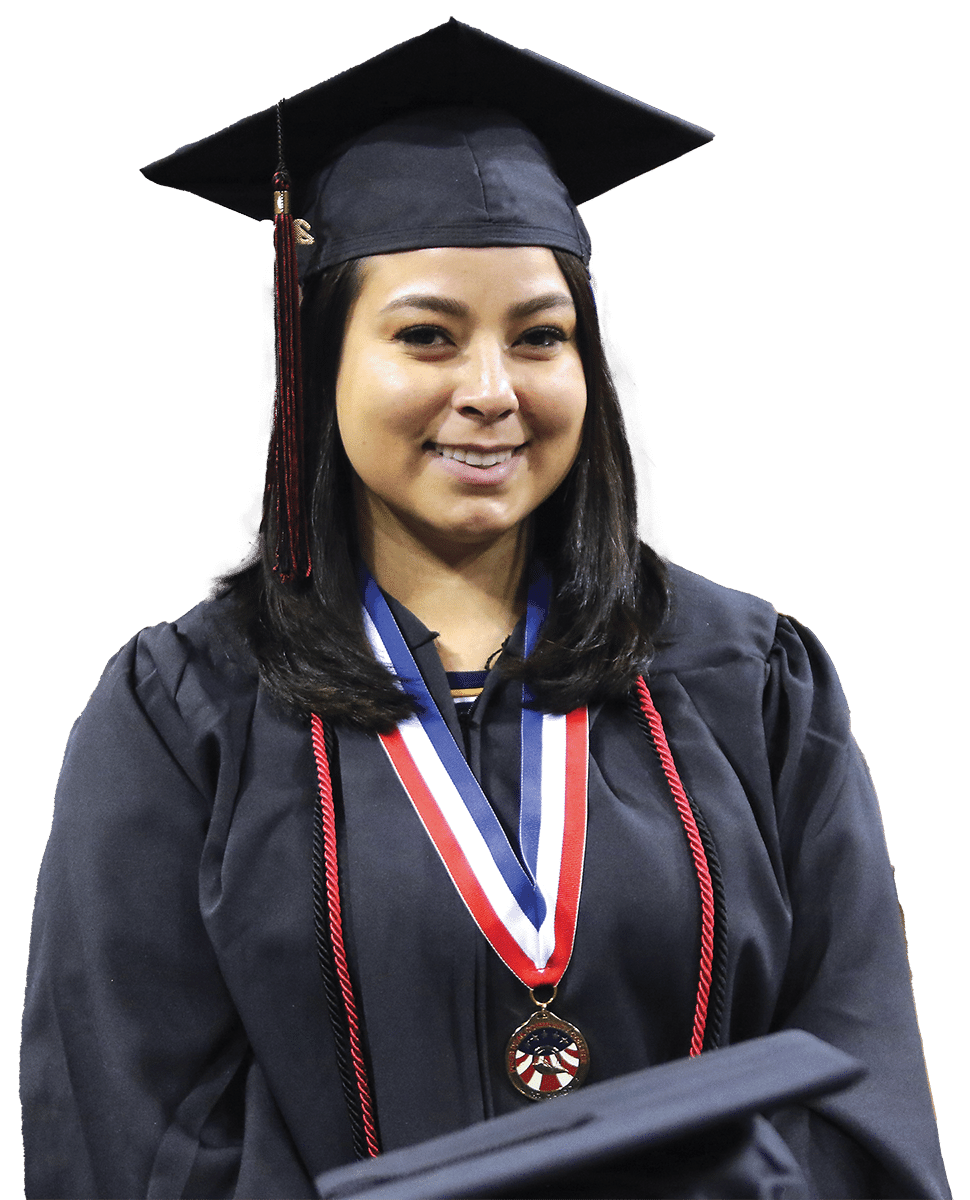 Woman at commencement