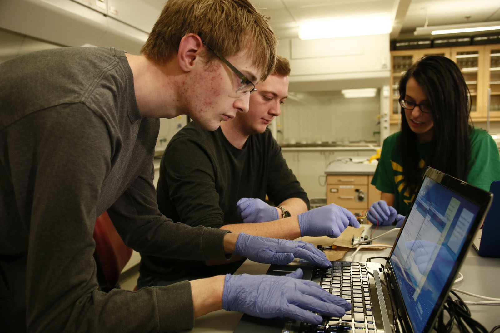 PPSC students working in robotics lab