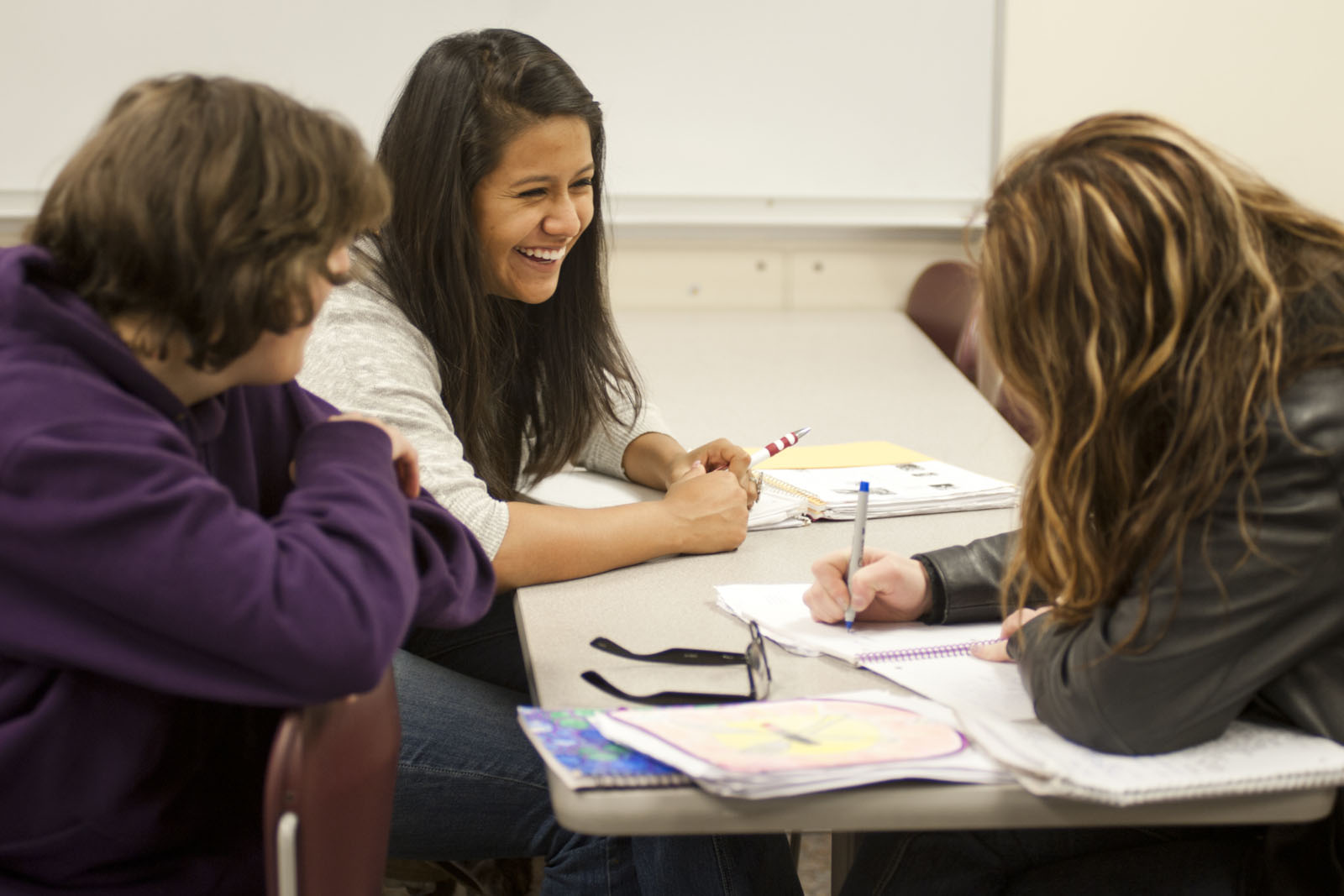 students smiling