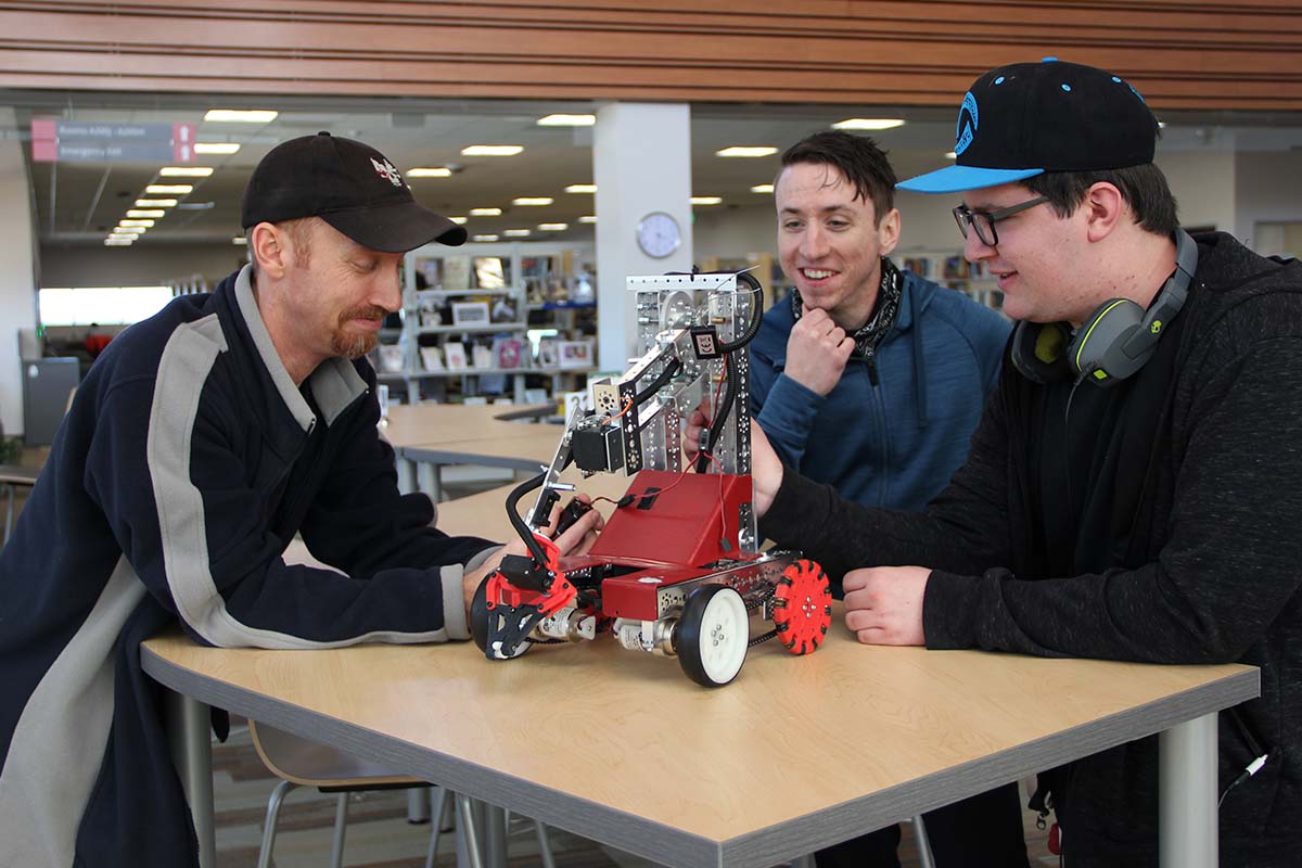 robotics students