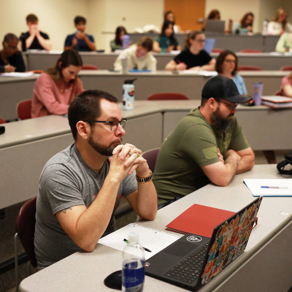 students in class
