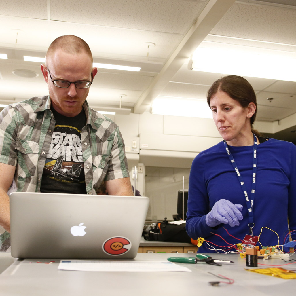 ppcc students during robotics class