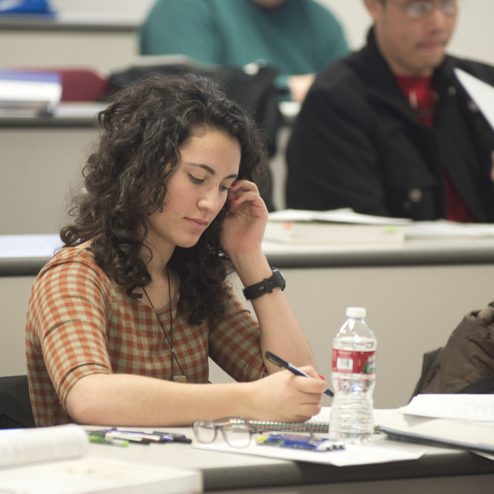 Girl in class 