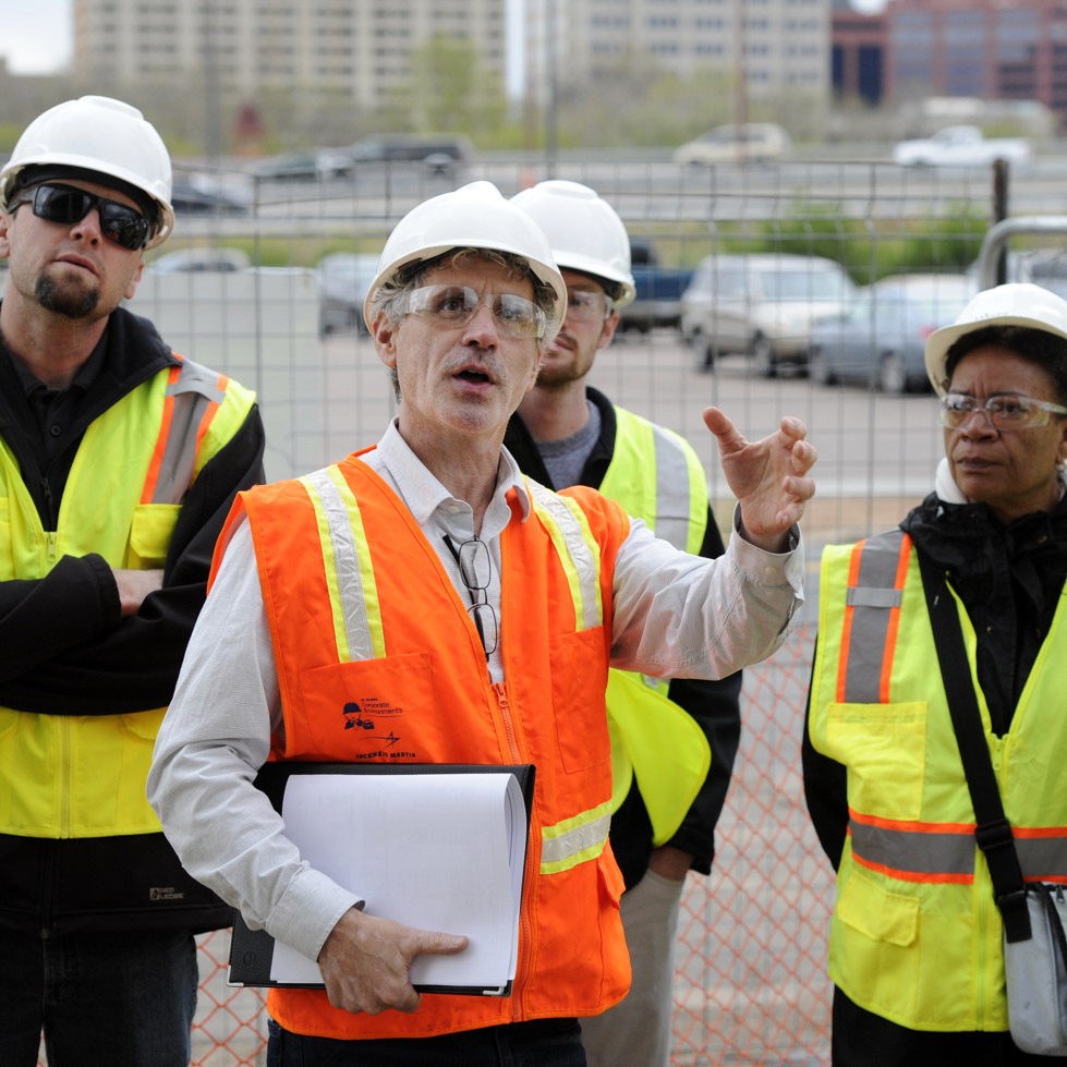 construction students learning