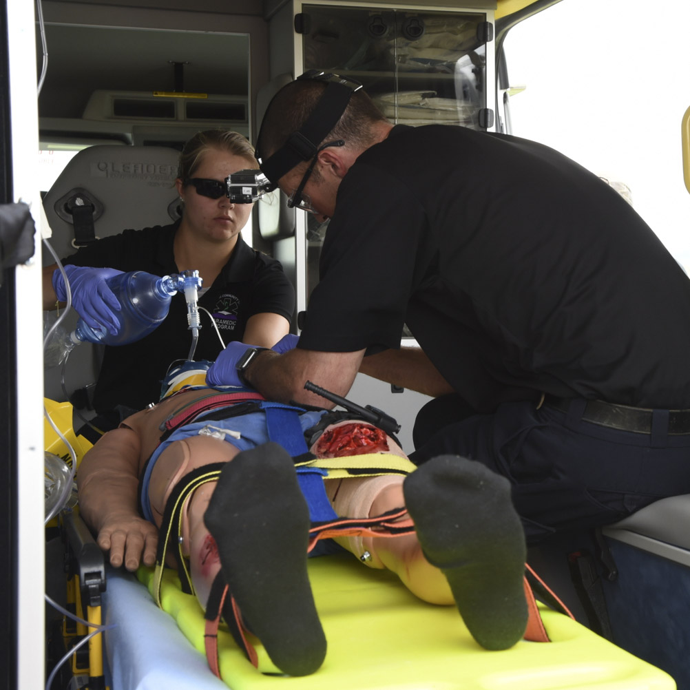 EMS Student during an exercise
