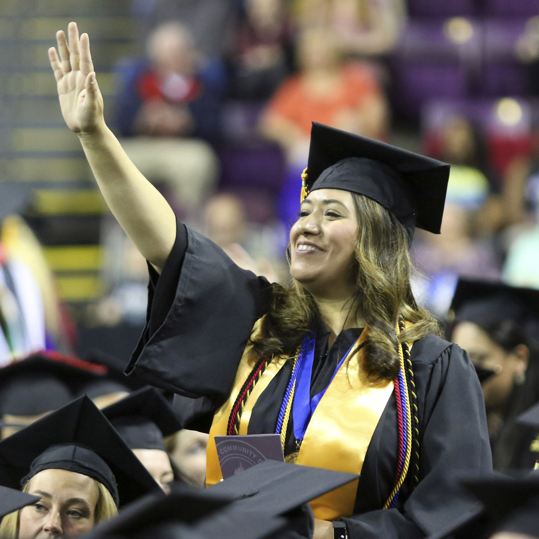 ppsc student at commencement ceremony