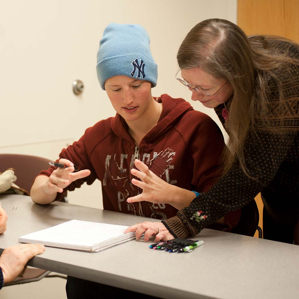 PPSC student and instructor during class