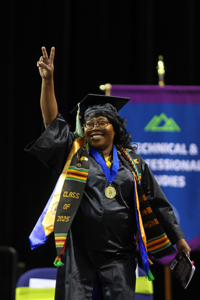 Student at Commencement