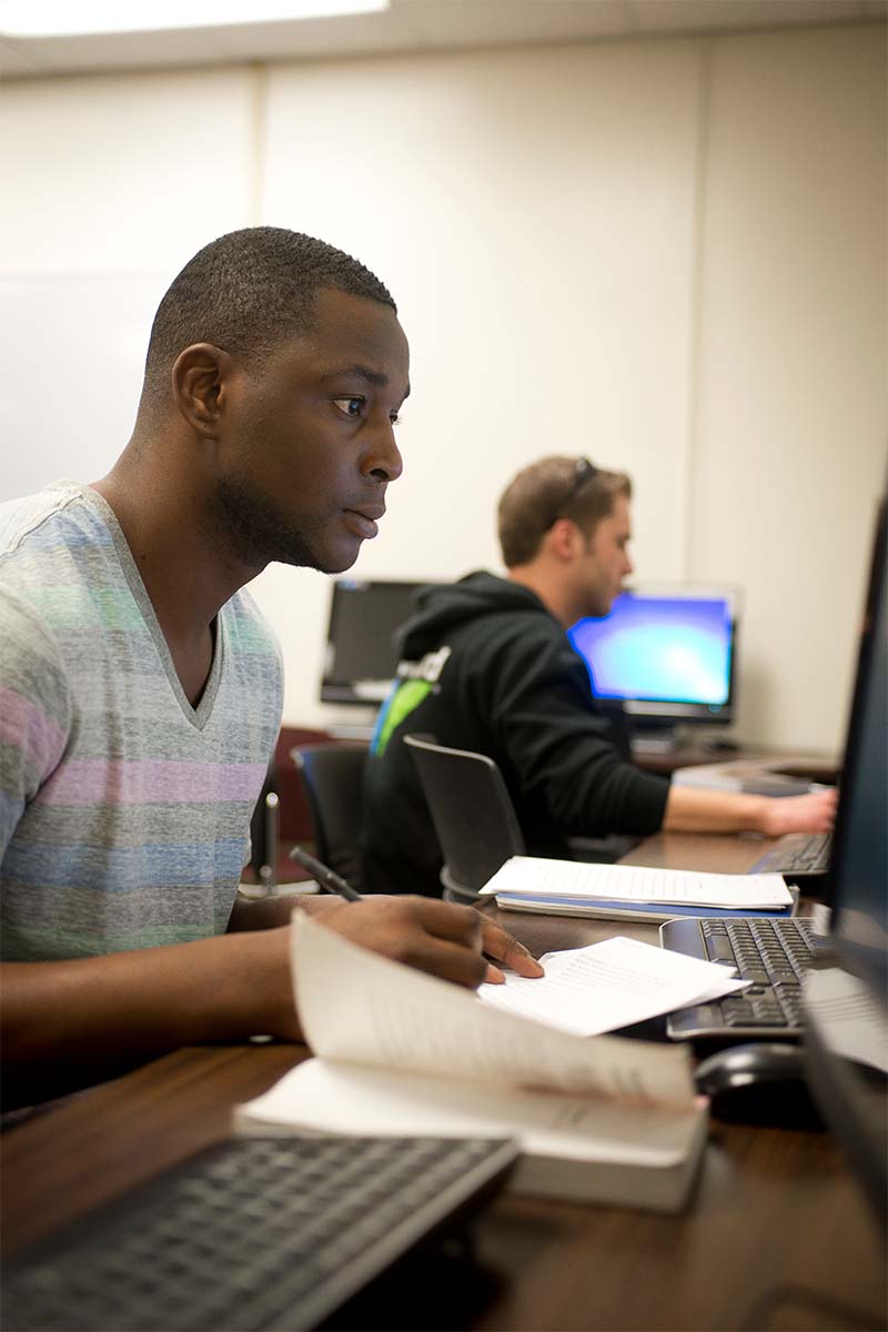 Student at Computer