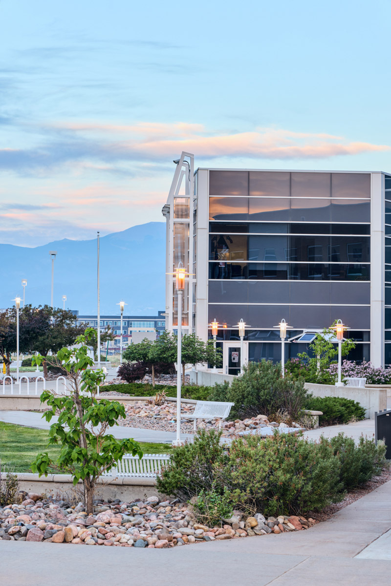 The outside view of Rampart Campus