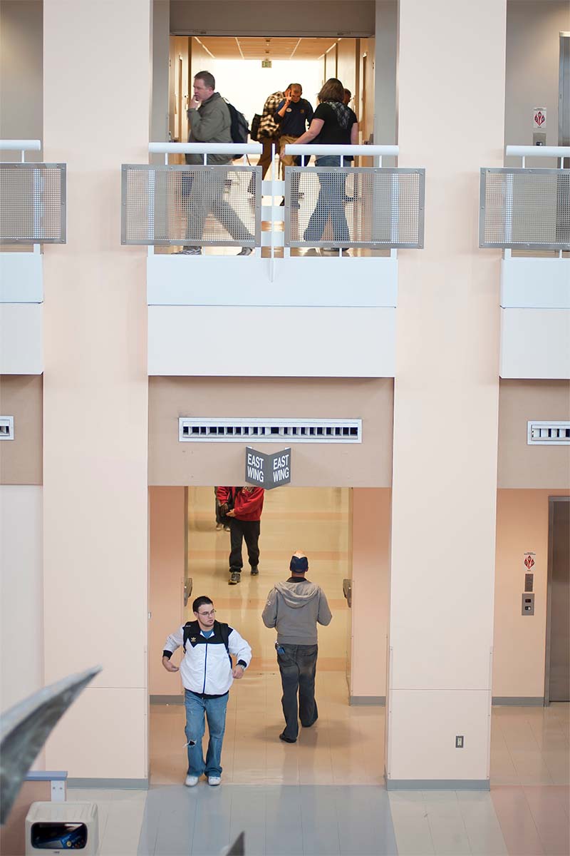 Students at the Rampart Range Campus