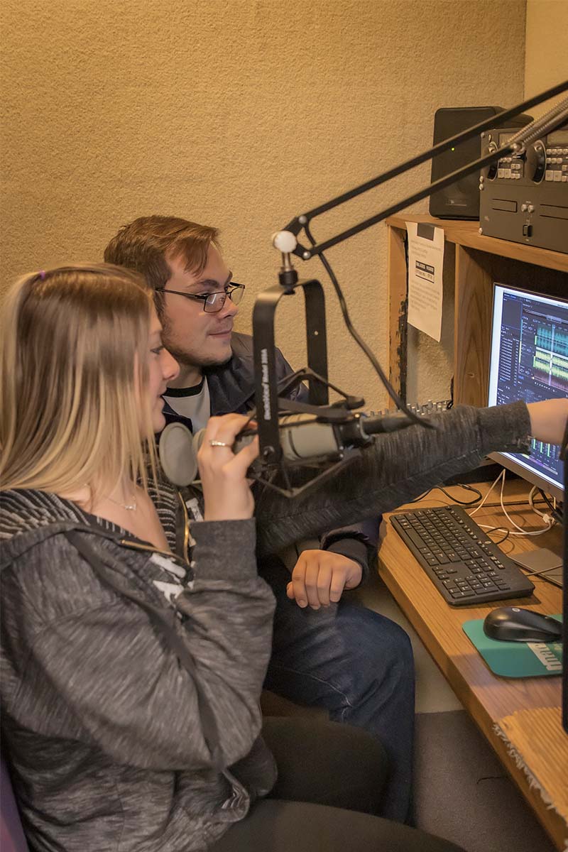 broadcasting students