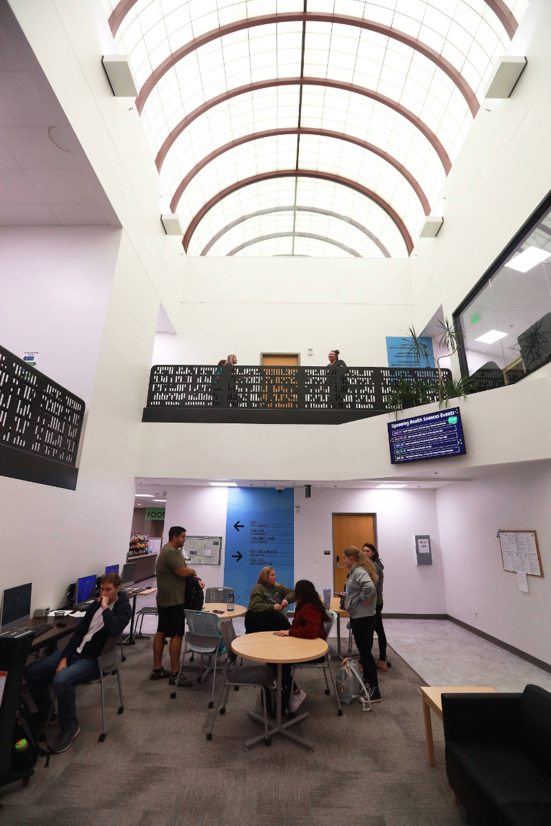 Students Studying in CHES Atrium
