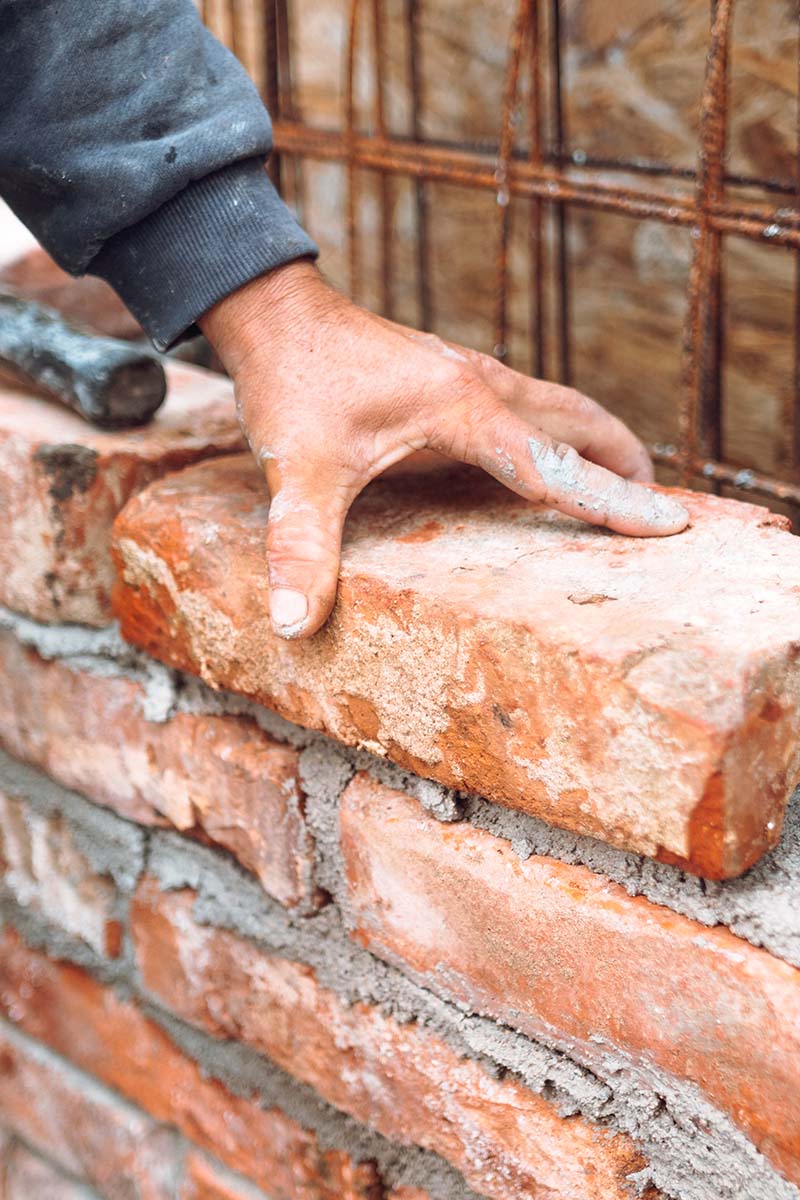Close up of a brick wall