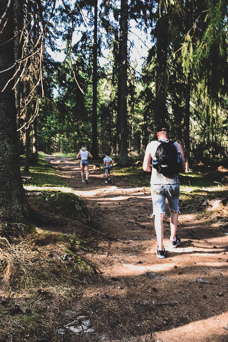 person hiking