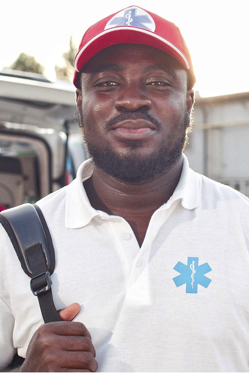 EMS Employee Smiling