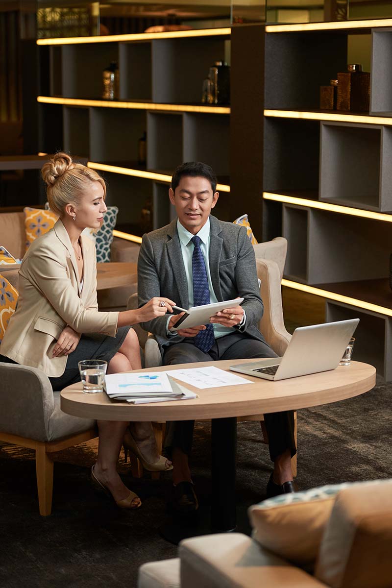 students working together