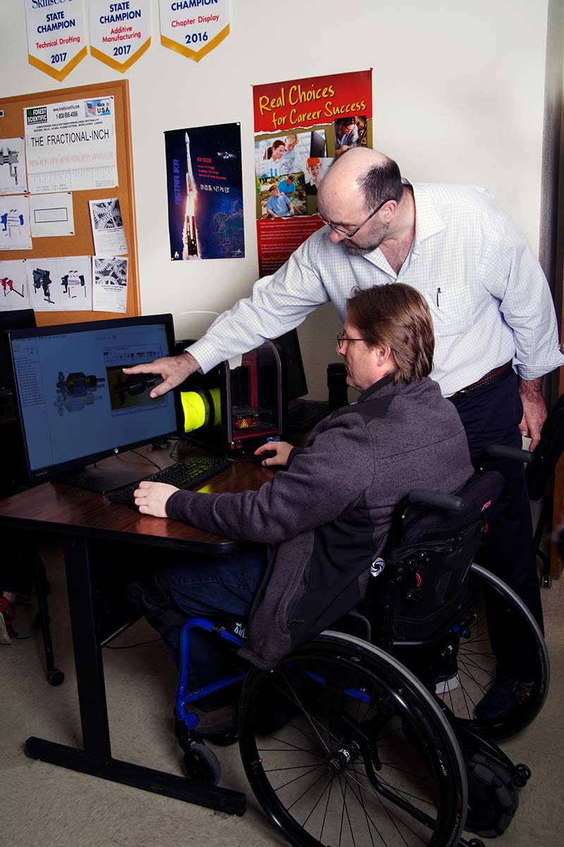 computer aided drafting student