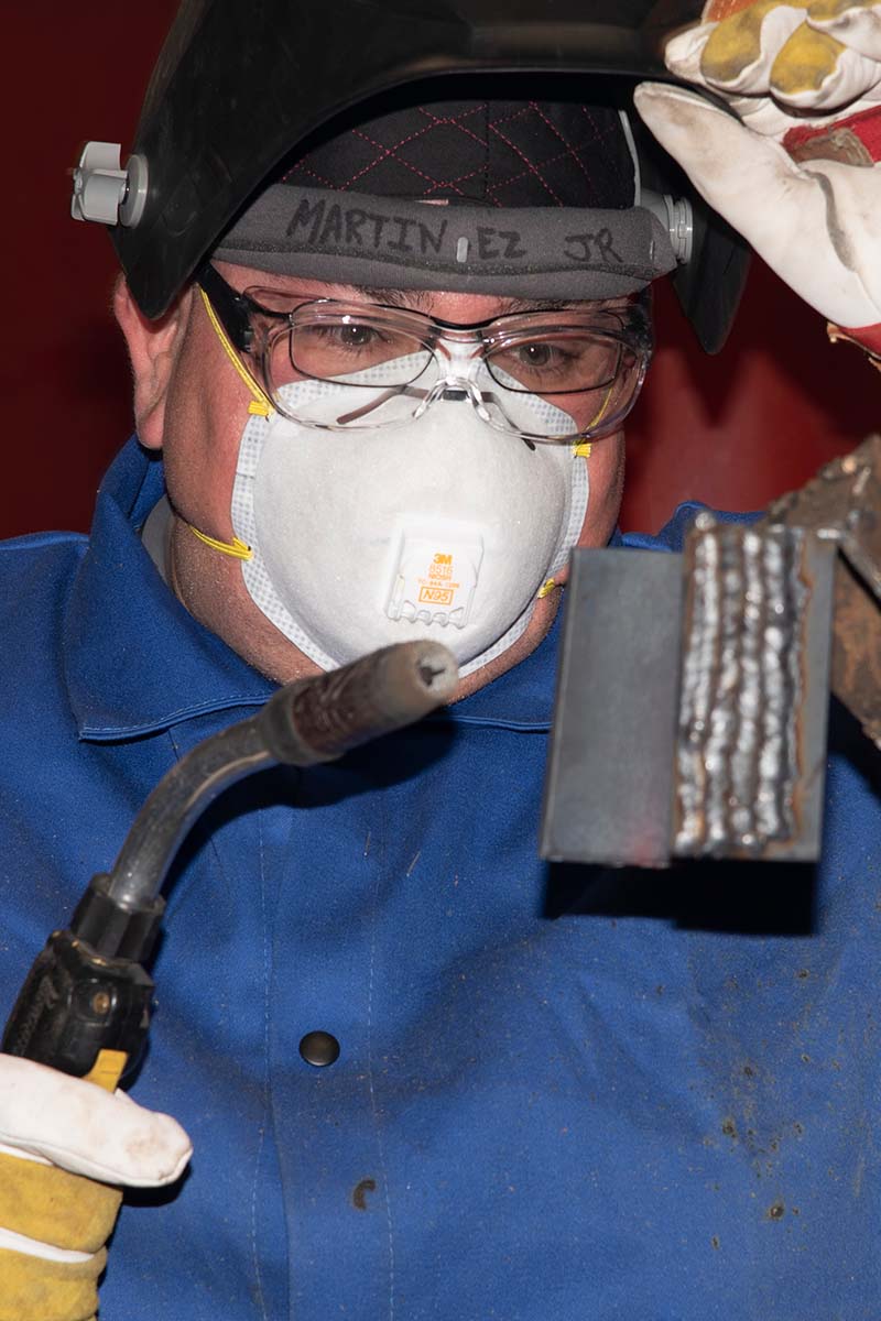 welding student