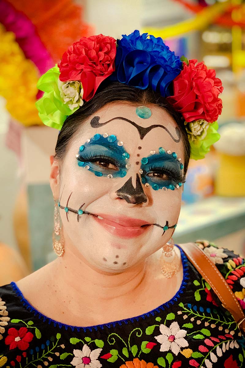 mexican woman day of the dead