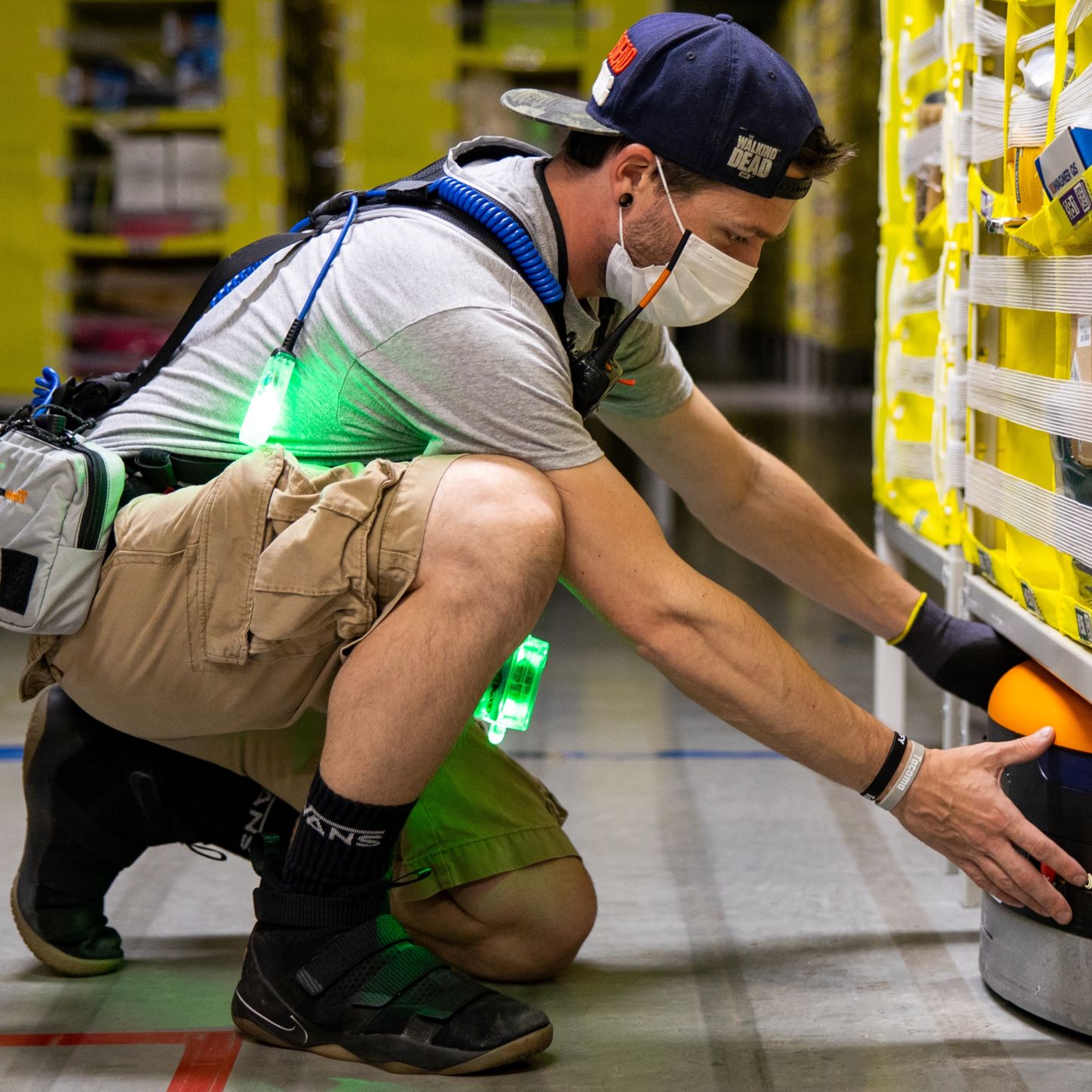 amazon employee at warehouse