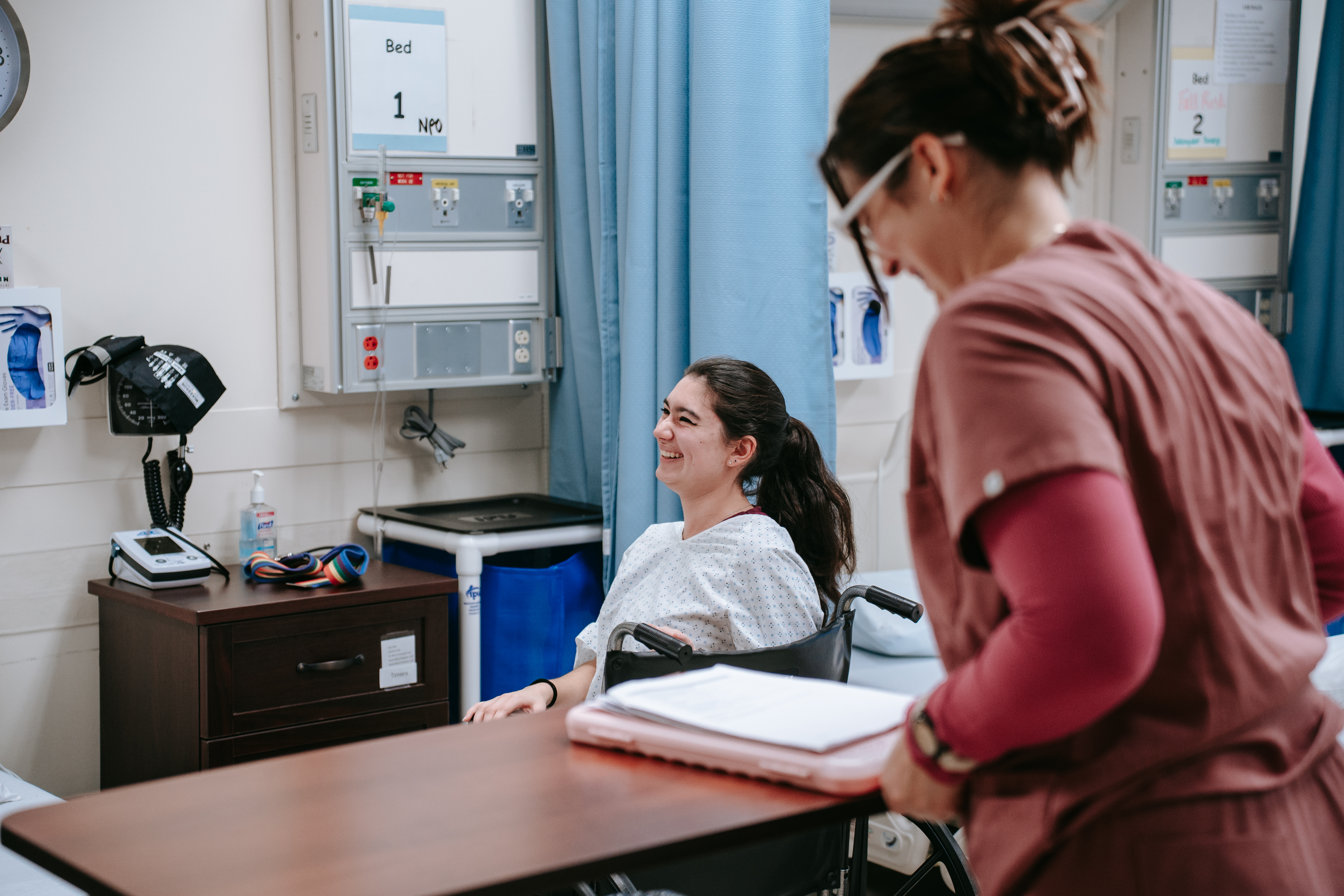 nursing student in class