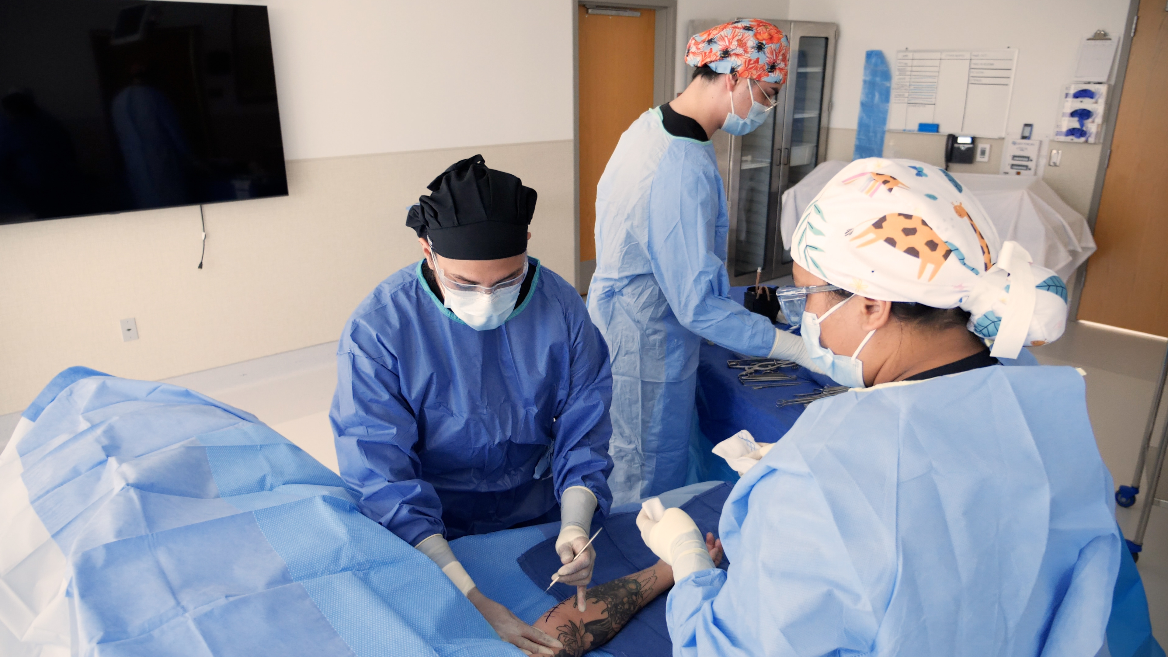 medical team bedside